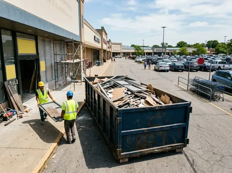 retail-store-renovation-debris-003 — frequently asked questions, Roll-off Dumpster Rentals in England, AR